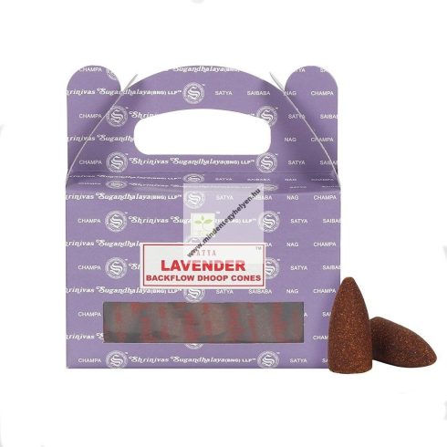 Satya Backflow-Lavender-Levendula-Kúpfüstölő