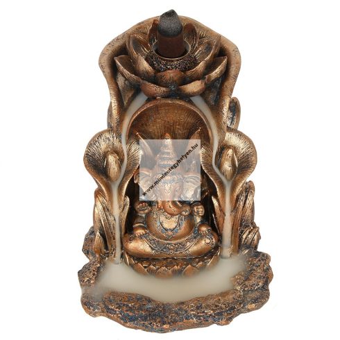 Bronz színű Ganesha"-Back Flow-lefelé áramló füstölőtartó