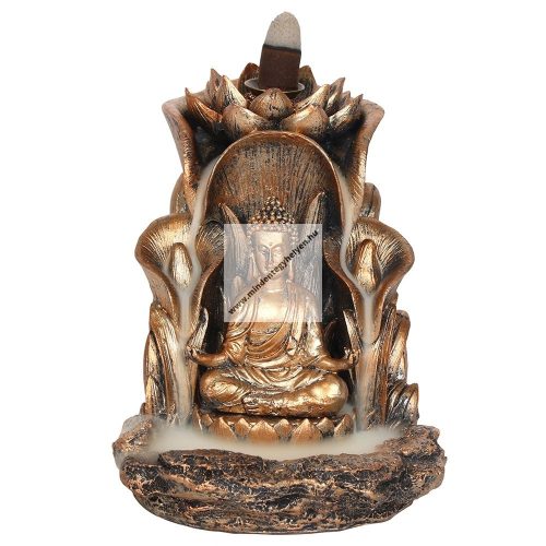 Bronz színű Buddha"-Back Flow-lefelé áramlós füstölőtartó