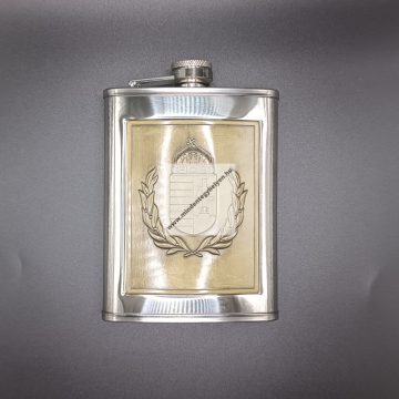 Magyar címeres fém flaska