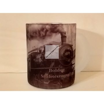 Üveg bögre-Opál