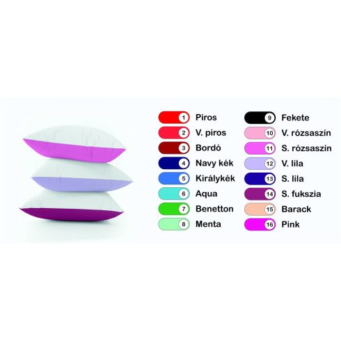 Fényképes párnahuzat párnával- Színes hátoldallal